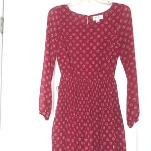 ELLE Burgundy red dress women’s XS